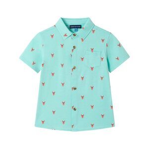 Andy & Evan Boys Lobster Knit Button-Down Shirt, Blue